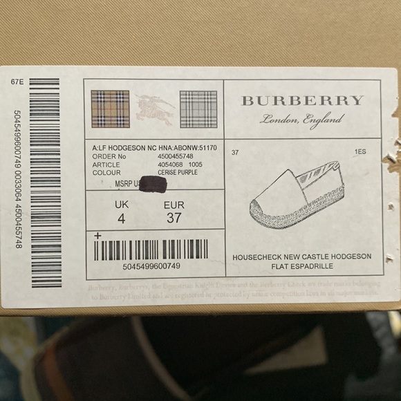 Burberry Hodgson flat espadrilles - Picture 7 of 7